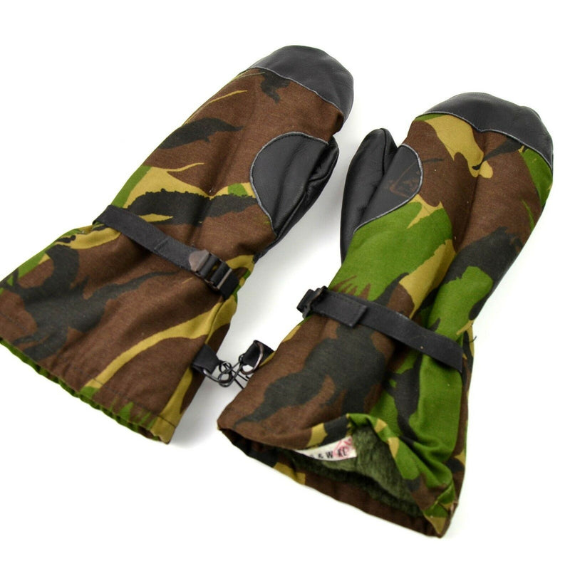 Oorspronkelijke Nederlands leger DPM Woodland Camo wanten. Nederlandse militaire handschoenen