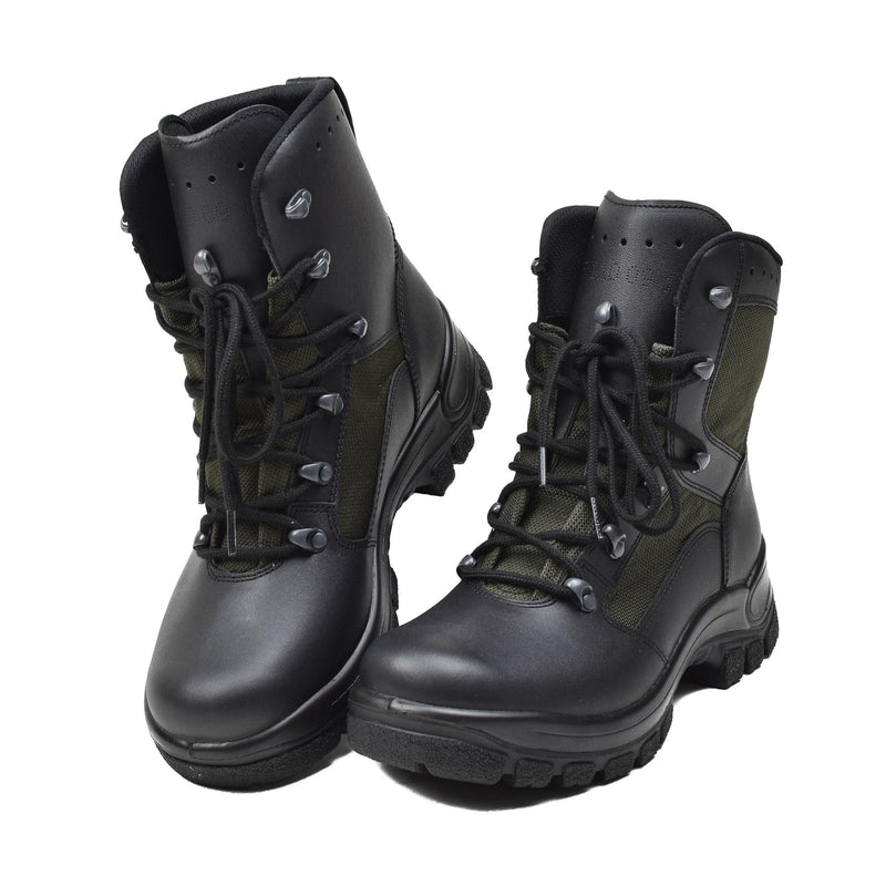 Echt Duits militair gevecht laarzen lederen textiel tactisch veldschoenen nieuw