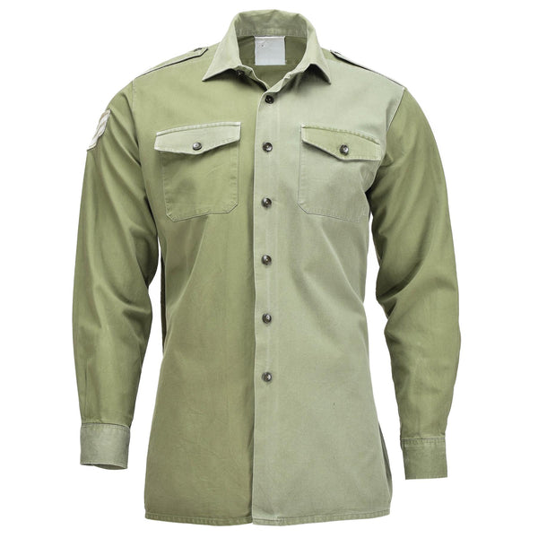 Origineel Brits legerhirt o.d groene militaire dienst BDU met lange mouwen