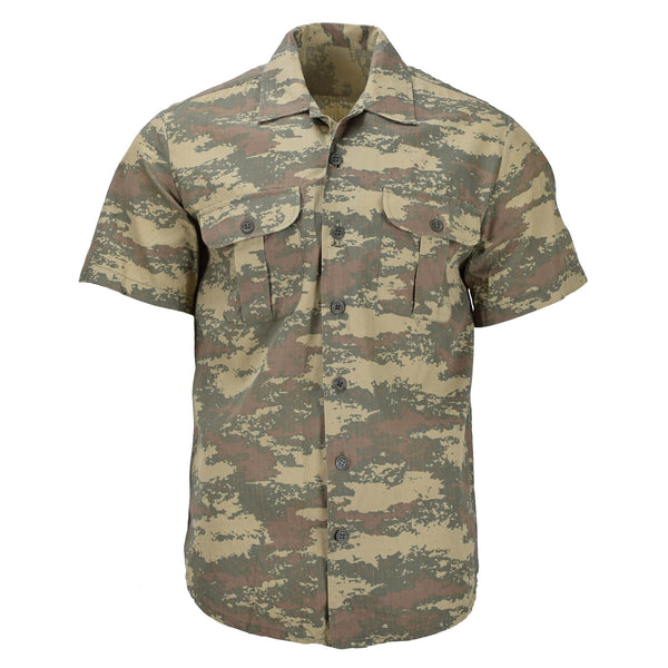 Originele Turkse legerveld shirts duurzame ripstop camo korte mouw tactisch