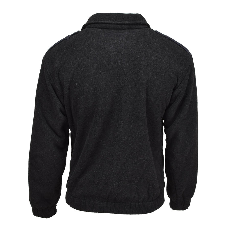 Originele Nederlandse militaire politie Fleece Jacket Warm Sweater Winter Jumper Black