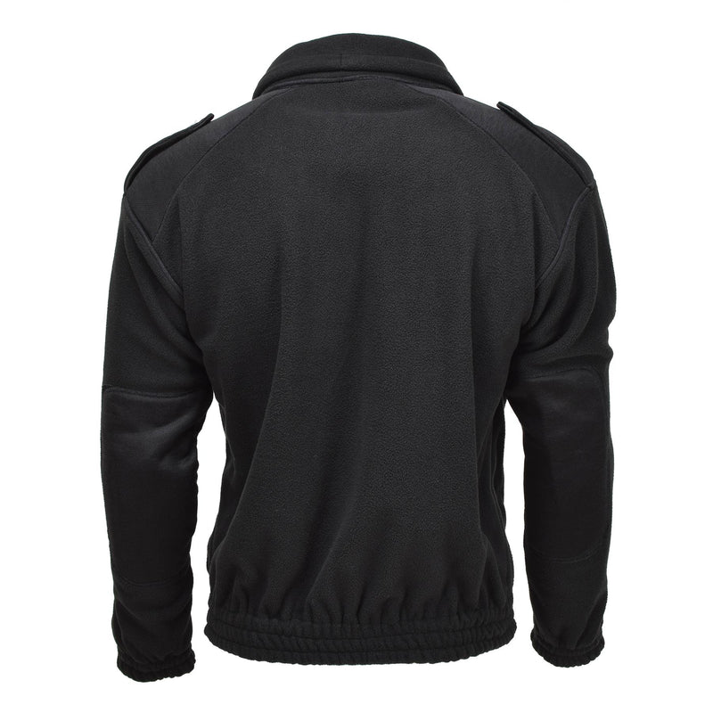 Mil-Tec Army Style Fleece Pullover Cold Weather Jacket Sportswear Sweater Zwart