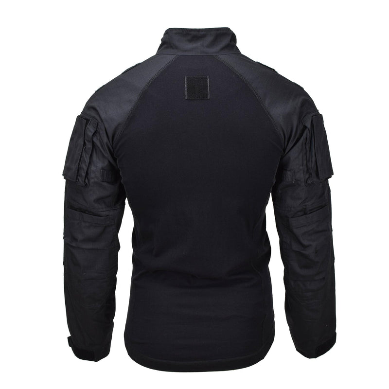 Mil-tec merk militaire stijl zwarte tactische veldtroepen gevechtshemd type 2