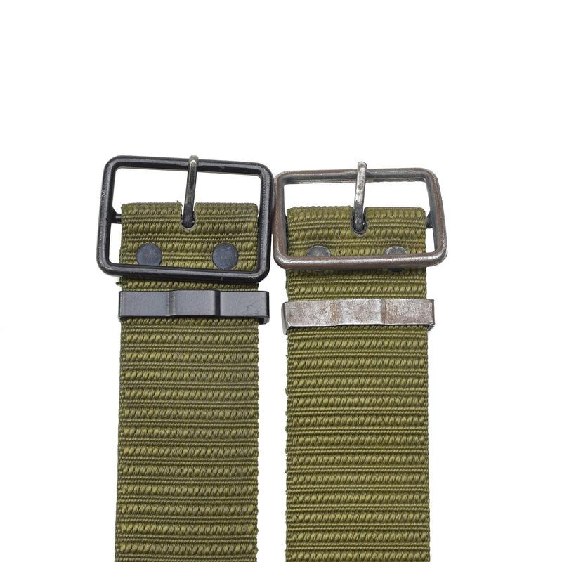 Originele Tsjechische militaire riem canvas tactische olijf doorn buckle cz leger overschot