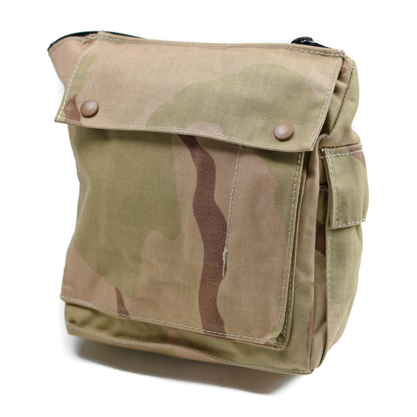 Echte Nederlands Leger gasmasker Tas Militair Surplus Desert Camo Schouderzak Nieuw
