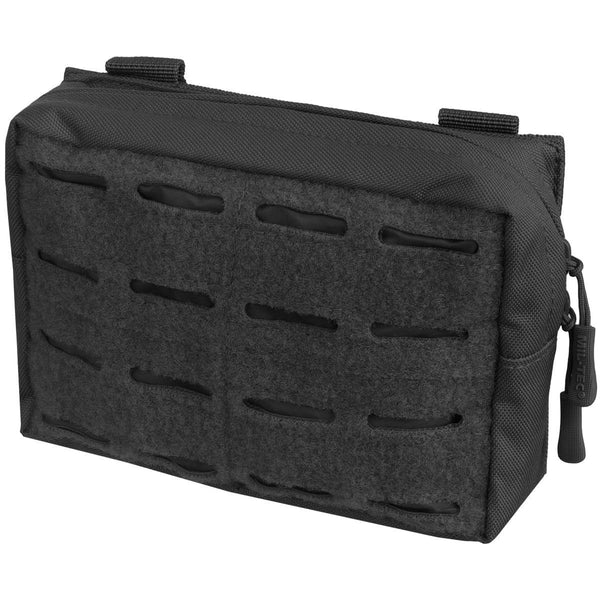 Mil-Tec Tactical Utility Laser Cut Belt Bouch Molle Type Zwart Webbing Bag Small