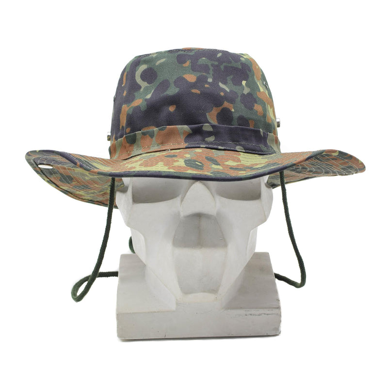 MFH Brand Militaire Bush -stijl Hoed Flecktarn emmer Panama Jungle Summer Cap Nieuw