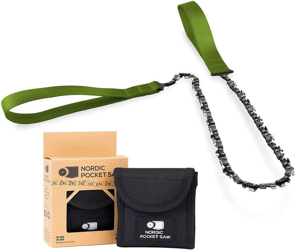 Noordse pocketzaag Emergency Outdoor Hand Chainsaw compacte kwaliteit groene handgrepen