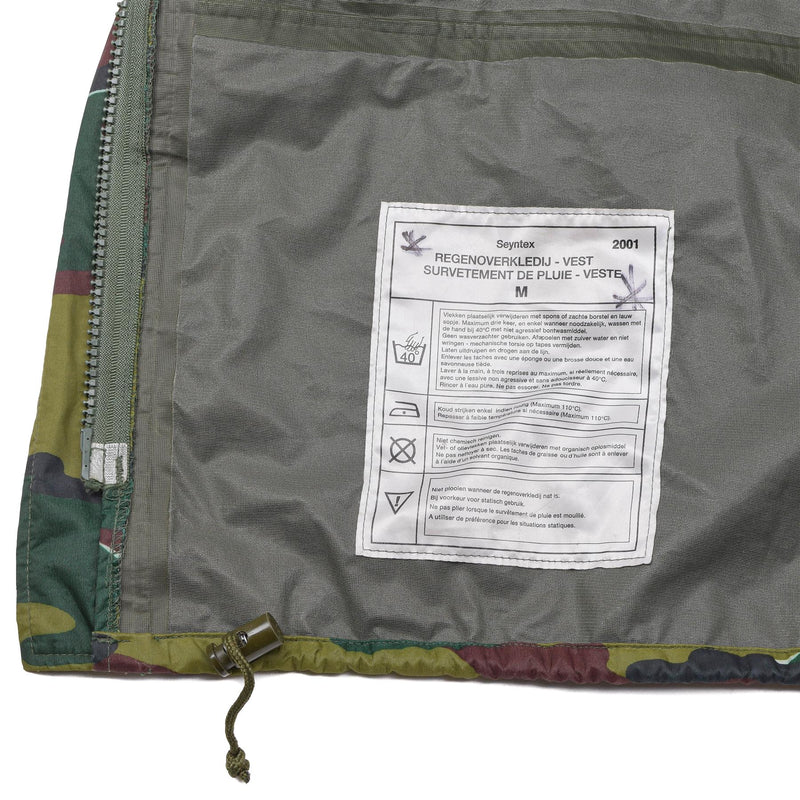 Originele Belgische militaire waterdichte jas Jigsaw camouflage seyntex regenjas