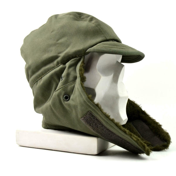 Origineel Frans leger winterhoed koud weer Frankrijk militaire kwestie veldhoed