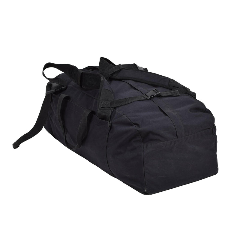 Originele Nederlandse militaire duffle sportkleding tas reizen rugzak rugzak zwart