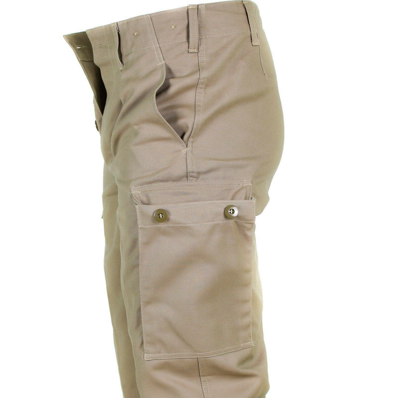 Echt Duitse leger uitgave Moleskin Pants Field Combat BW Khaki -broek Nieuw