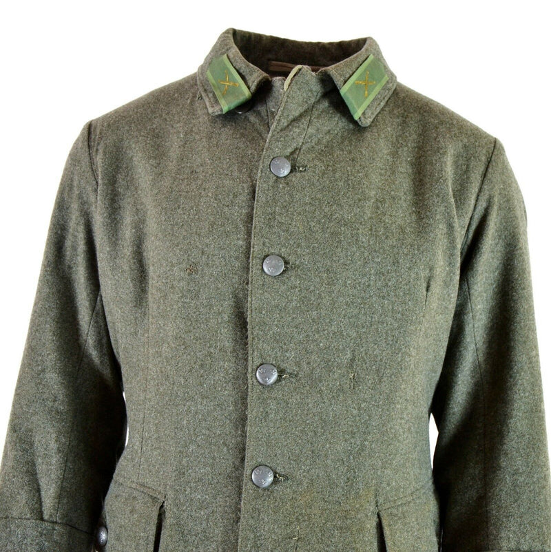 Echte WWII vintage Zweeds leger wollen uniforme jas M39 1940's Military Gray