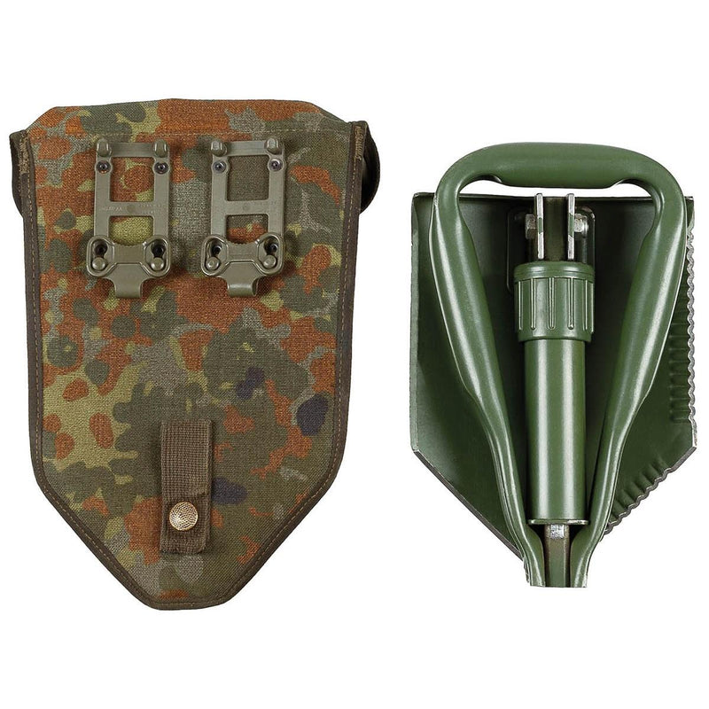 Originele Duitse BW Army Folding Shovel. Overleving buiten groen schade