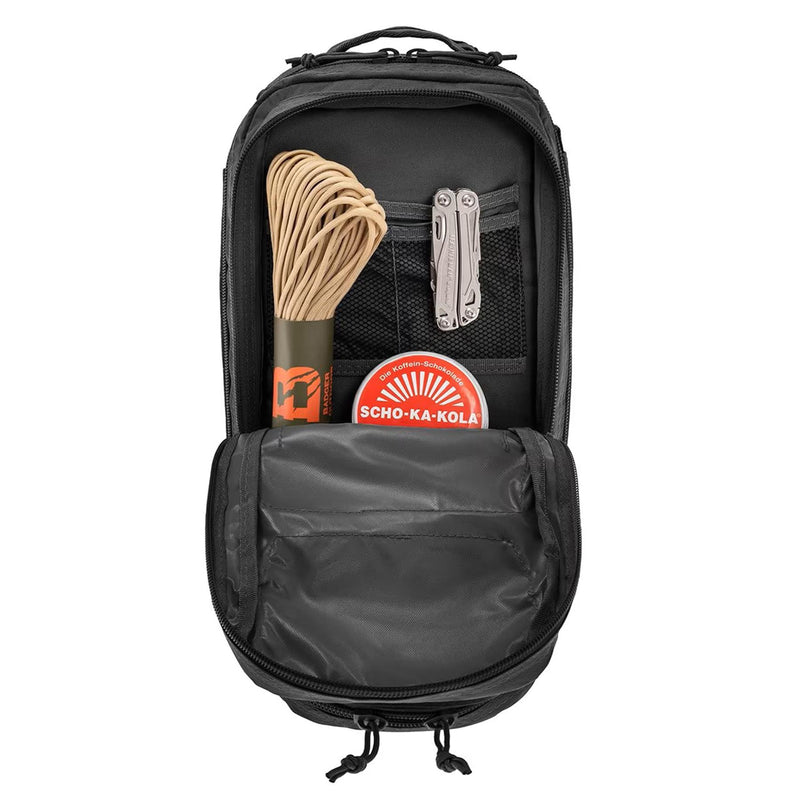 MIL-TEC U.S. Assault Style 20L Tactical Daypack Outdoor Camping Black Backpack