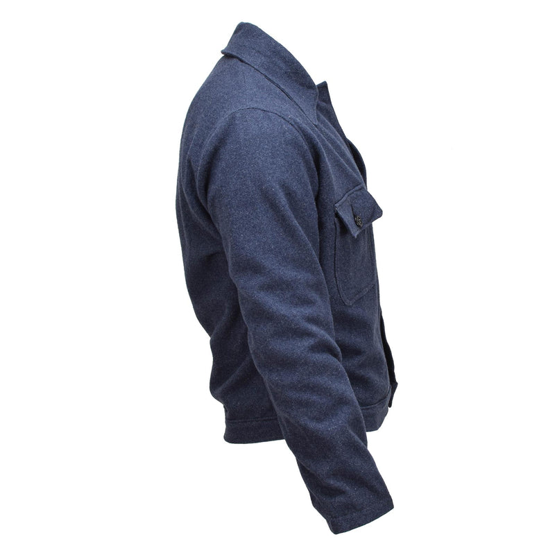 Origineel Italiaans leger Vintage Ike Jacket Wool Blouse Jurk Jacket Uniform Blue