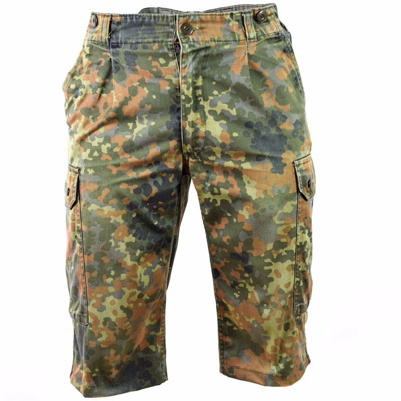 Originele Duitse legerhorts gevechten veld flecktarn camouflage bermuda