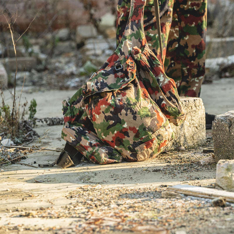 Echte Zwitserse leger rugzak Zwitserland alpen camo sluipschutter rucksack w bretels