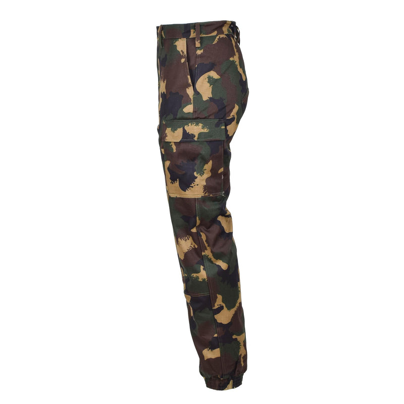Echte Hongaarse militaire veldtroepen broek M1990 Woodland Camo versterkt nieuw