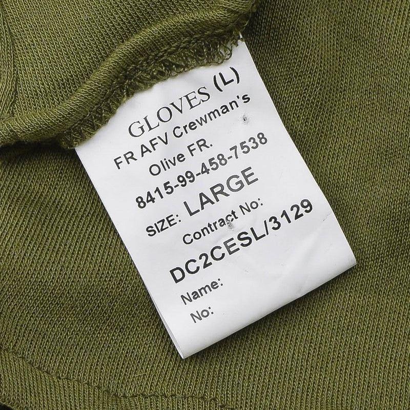 Echte Britse legerhandschoenen olijfhandwarmers brandbestendige vezelhandschoenen nieuw