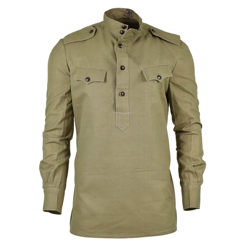 Origineel Bulgaarisch leger Olijf Khaki Shirt Jacket Combat Military Long Sleeve
