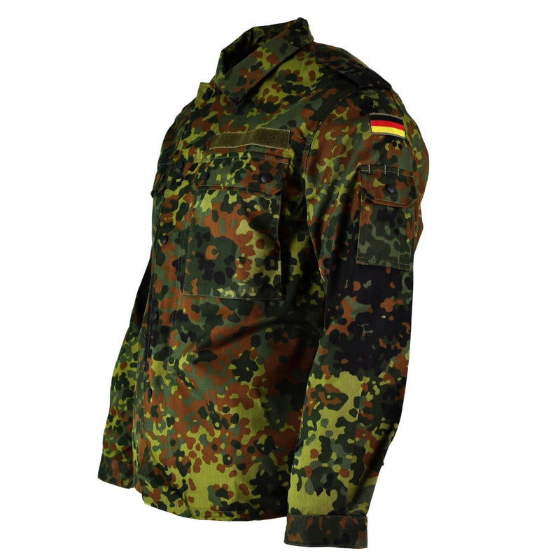 Origineel Duits legerhirt ritssluiting Flecktarn Camo tactisch gevecht BW Army Issue