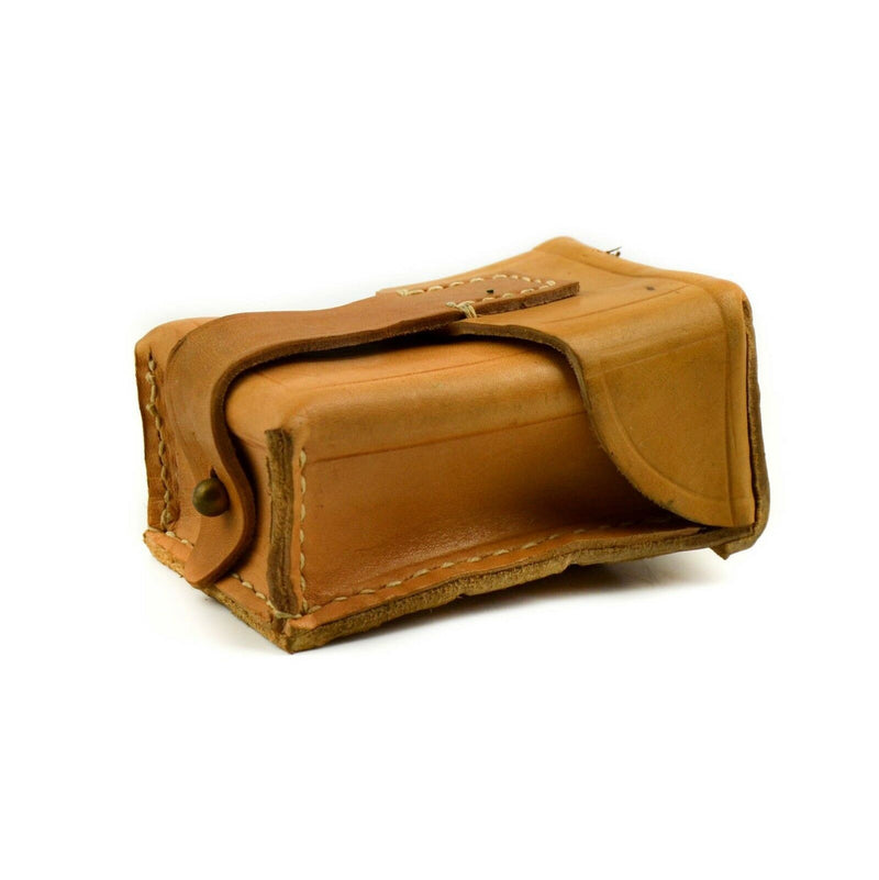 Origineel Tsjechisch Servisch Joegoslavisch leger Bruin lederen munitie MAG POUCH MAGAZINE