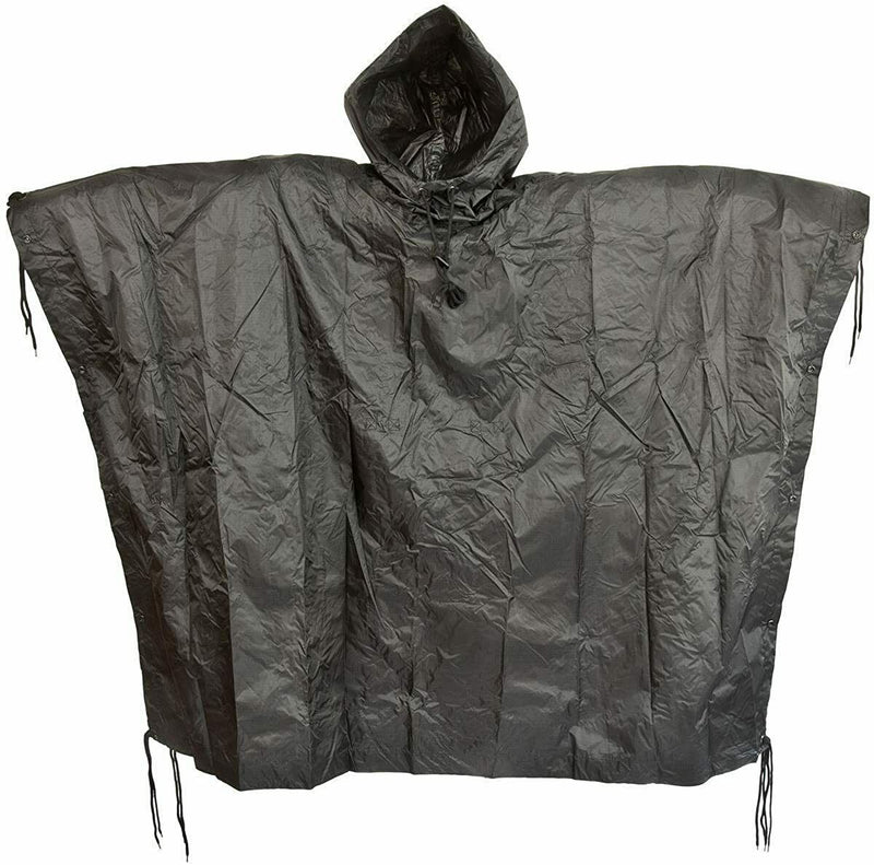 Merk leger stijl waterdichte regen ripstop poncho cape militair zwart
