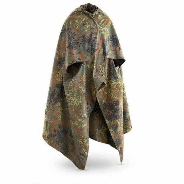 Echt Duitse legeropvang half tarpauline waterdicht canvas tent polen poncho
