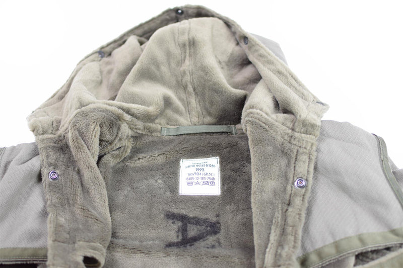 Echt Duits Army Parka Militair Surplus Jacket Long Coat Liner Winter voering
