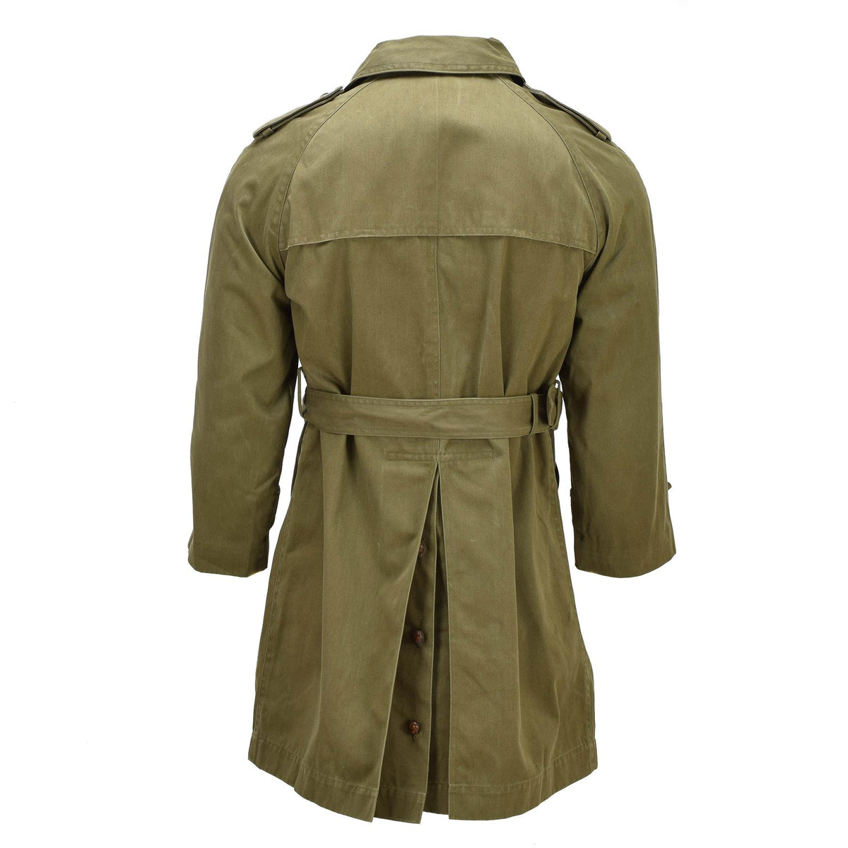Originele Spaanse militaire trenchcoat Gabardine Formal Field Beige