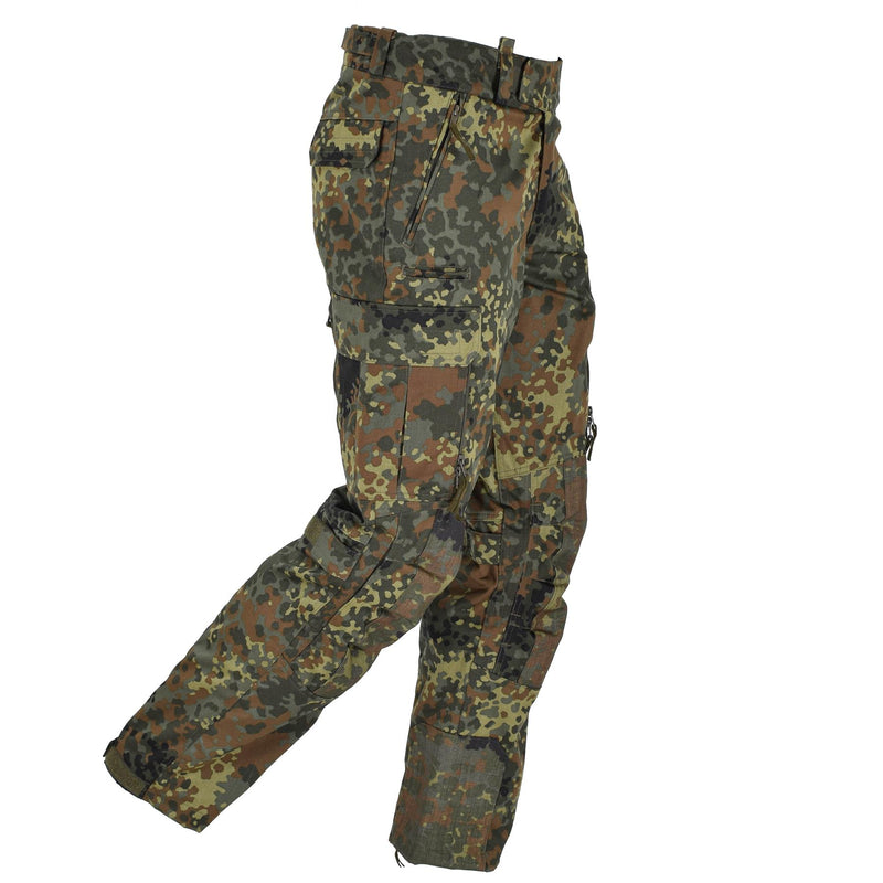 Leo Kohler Sniper Tactical Pants Field Troops Forces Rip-Stop Flecktarn Camo