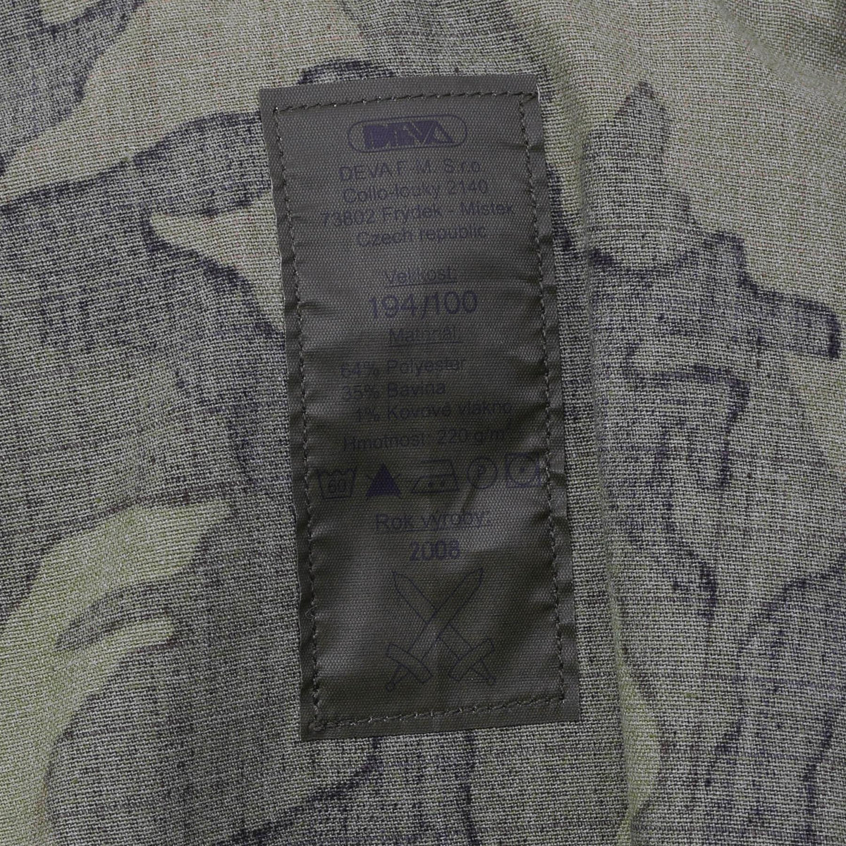 Origineel Tsjechisch militair gevechtsveldjack polykatoen VZ95 camouflage