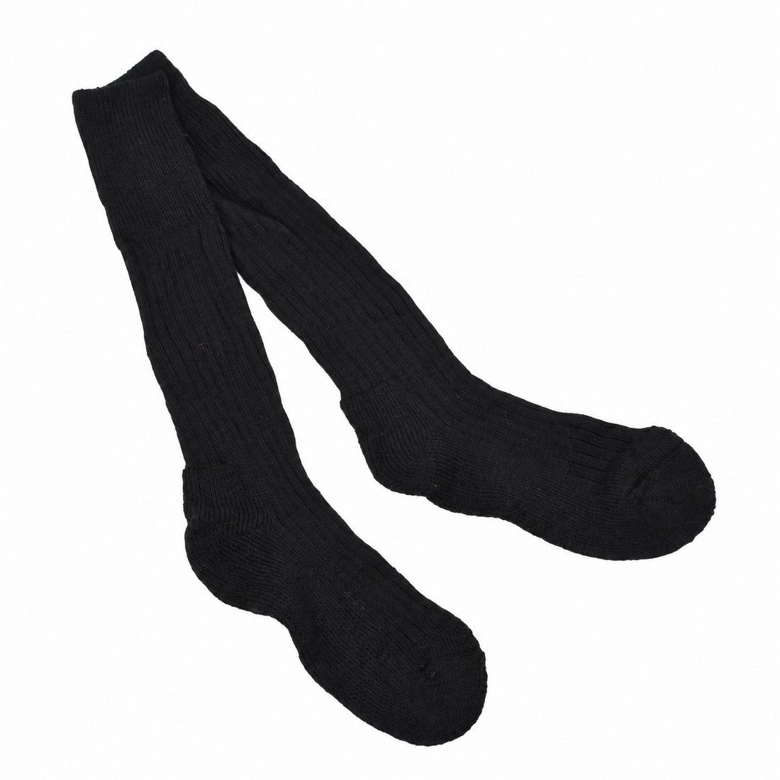 Originele Britse militaire wintersokken warm geribbeld gebreid EU 39-40 zwart