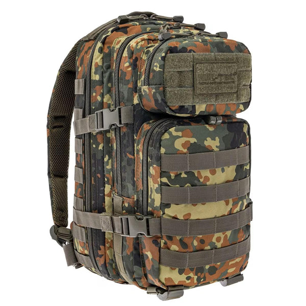 MIL-TEC U.S. Assault Tactical Backpack Trekking Flecktarn 20Liter Hiking Daypack