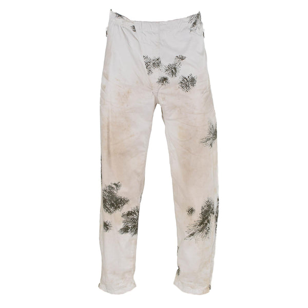 Originele Duitse militaire sneeuwcamo -broek winteruniform buitenlaag broek