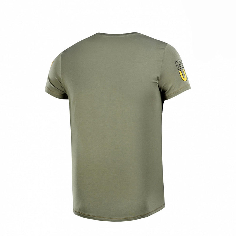 M-TAC militaire stijl klassieke t-shirt ondergoed korte mouw Oekraïense vlag olijf