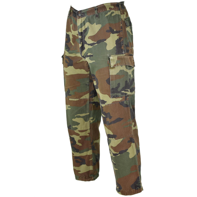 Echte Italiaanse legerbroeken NAVO -gevechten katoenbossen camouflage veldbroeken