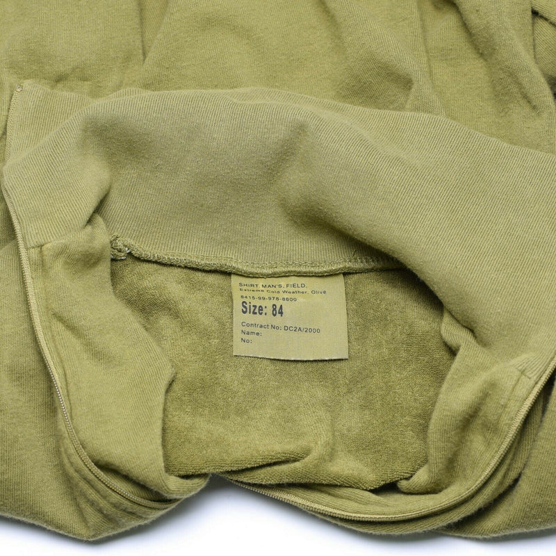 Origineel Brits leger tricot shirt ritssluiting onderhemd met ritssluiting thermische groene od