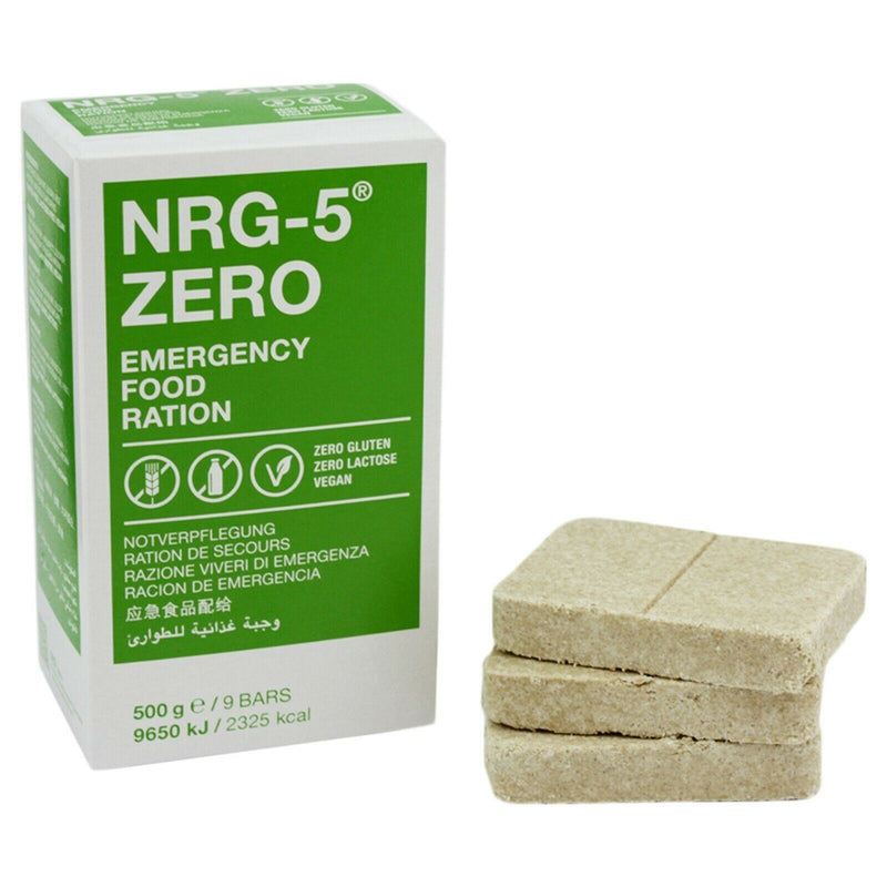 Noodrantsoener Leger Survival Food Pack Mre Prepper Militaire NRG-5 Zero 500 G