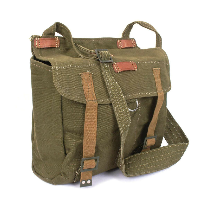 Echt Roemeens leger broodtas militair surplus olijfcanvas haversack surplus