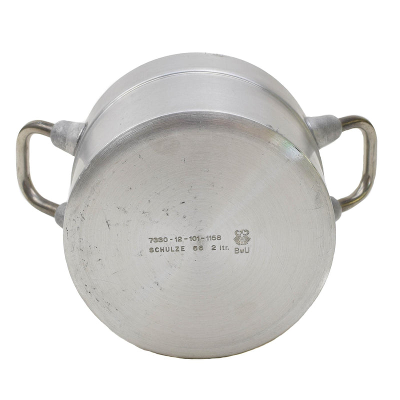 Originele Duitse militaire aluminium 2 -liters potlid wandelen BW Army Mess Kit nieuw