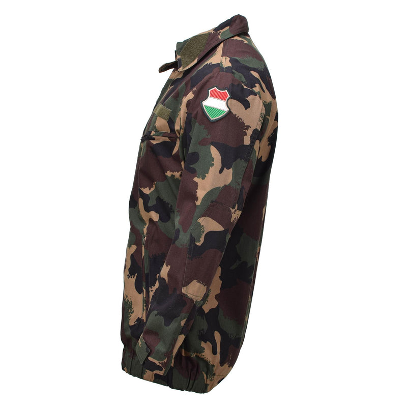 Originele Hongaarse militaire veldjack M1990 vierkleuren bosoverhemden nieuw
