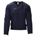 Originele Nederlandse militair blauwe trui pullover wollen bodywarmer lange mouw NIEUW