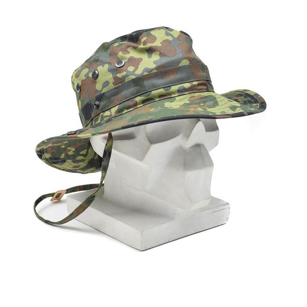 Origineel Duits leger flecktarn boonie hoed camping jagen buiten zomer pet nieuw