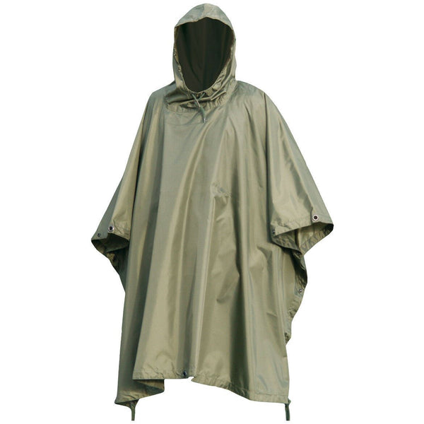 Merk leger stijl waterdichte regen ripstop poncho cape militair o.d olive green