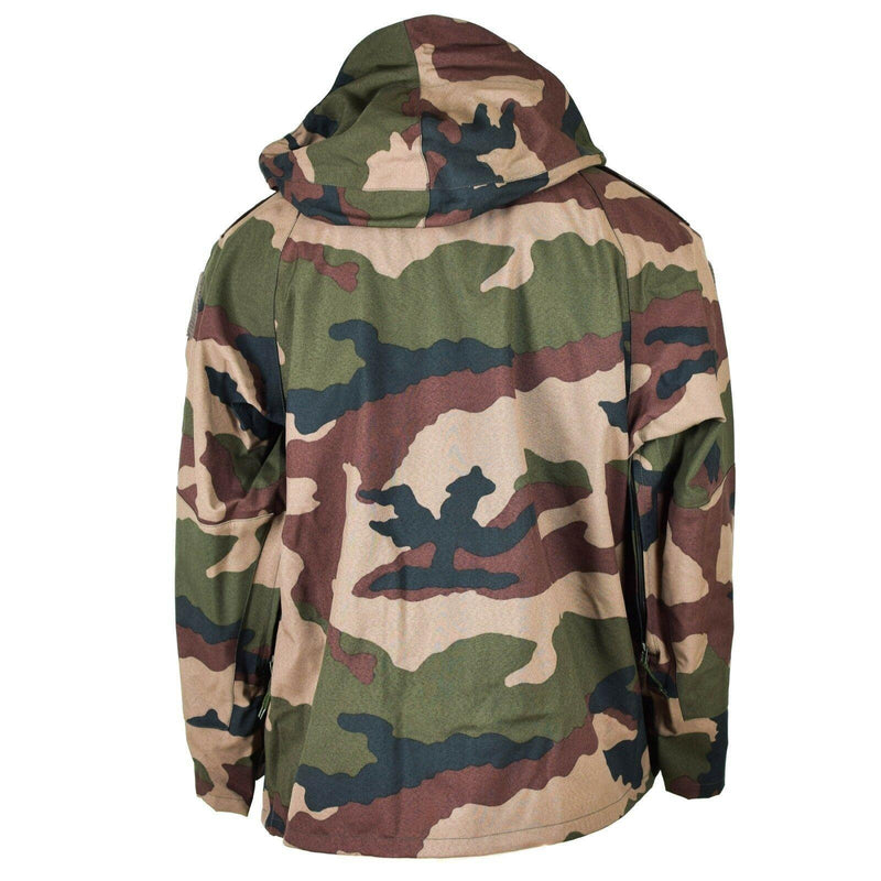 Echt Frans leger waterdichte trilaminaatjack camo goretex rain parka met capuchon