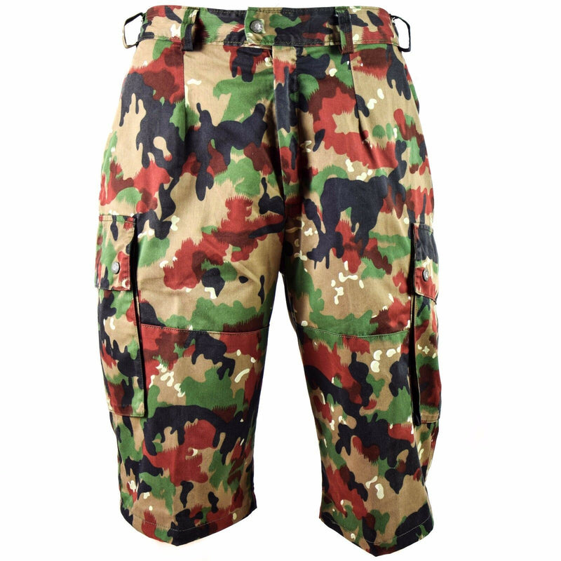 Originele Zwitserse legerhorts M83 Combat Field Alpenflage Taz 83 Camo -vrachtshorts