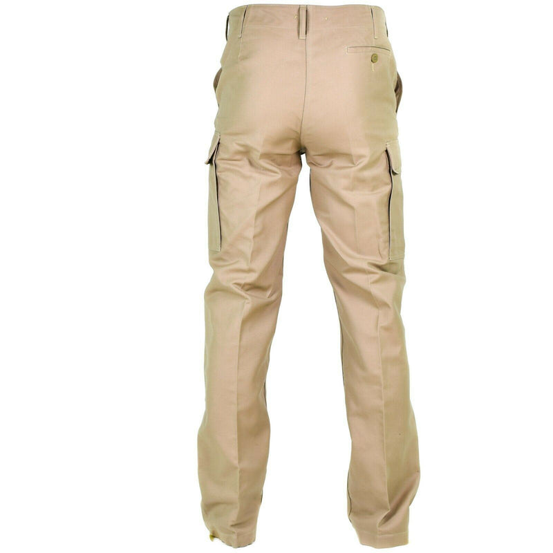 Echt Duitse leger uitgave Moleskin Pants Field Combat BW Khaki -broek Nieuw
