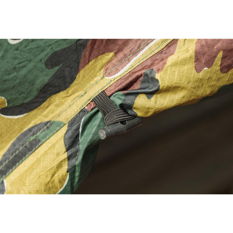 Echte Belgische militaire tweepersoon tent waterdichte ripstop jigsaw tabernakel